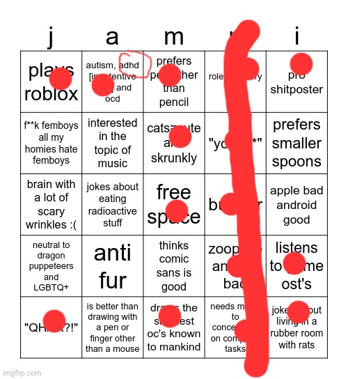 Jammymemefuel bingo | image tagged in jammymemefuel bingo | made w/ Imgflip meme maker