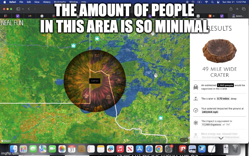 this is in the northern part of Minnesota | THE AMOUNT OF PEOPLE IN THIS AREA IS SO MINIMAL | image tagged in bruh | made w/ Imgflip meme maker