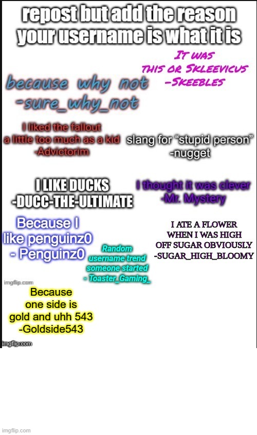 Because one side is gold and uhh 543
-Goldside543 | made w/ Imgflip meme maker