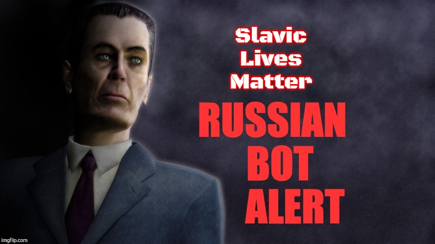 G-Man from Half-Life | Slavic Lives Matter | image tagged in g-man from half-life,slavic | made w/ Imgflip meme maker