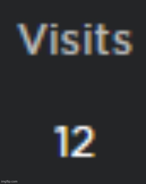 i got 12 visits on my boblox game!!!!!!!! | made w/ Imgflip meme maker