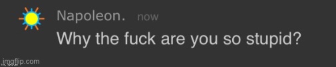 Why the fuck are you so stupid? | image tagged in why the fuck are you so stupid | made w/ Imgflip meme maker