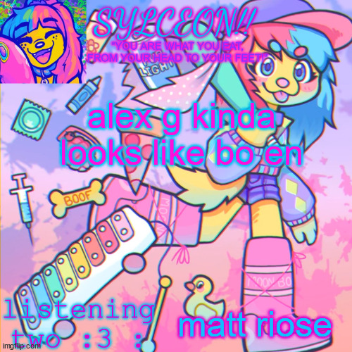 THIS IS SYLCEON SPEAKJIN AND UR LISTENIN 2 4LUNG!! | alex g kinda looks like bo en; matt riose | image tagged in this is sylceon speakjin and ur listenin 2 4lung | made w/ Imgflip meme maker