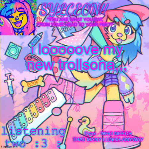 THIS IS SYLCEON SPEAKJIN AND UR LISTENIN 2 4LUNG!! | i looooove my new trollsona,,, Gynx - WHO NEEDS THAT MANY LUNGS ANYWAY | image tagged in this is sylceon speakjin and ur listenin 2 4lung | made w/ Imgflip meme maker