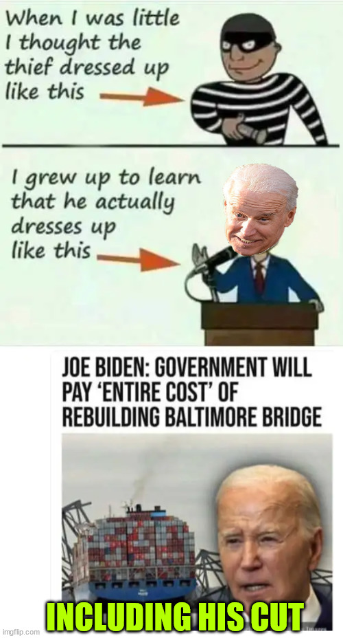Biden is a corrupt career politician | INCLUDING HIS CUT | image tagged in biden,crime,family,corrupt,career,politician | made w/ Imgflip meme maker