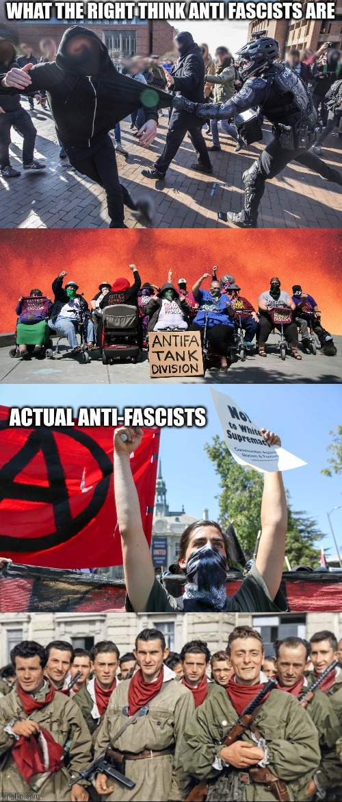 yes, I am an Anti Fascist | image tagged in antifa,partisan | made w/ Imgflip meme maker