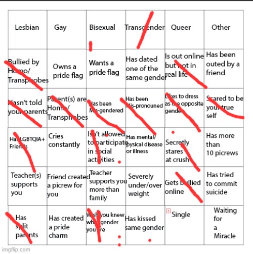 LGBTQIA+ Bingo!! | image tagged in lgbtqia bingo | made w/ Imgflip meme maker