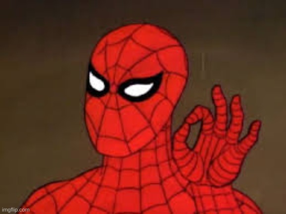 Spiderman ok | image tagged in spiderman ok | made w/ Imgflip meme maker