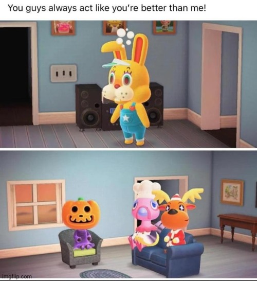 Easter Lore | image tagged in easter bunny,easter,animal crossing,stop it get some help | made w/ Imgflip meme maker