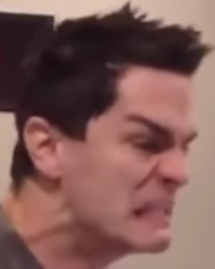 Sam Witwer angry 2 Blank Meme Template