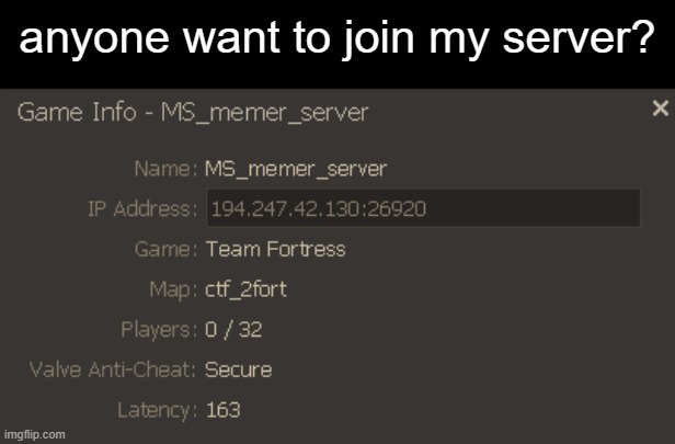 anyone want to join my server? | made w/ Imgflip meme maker