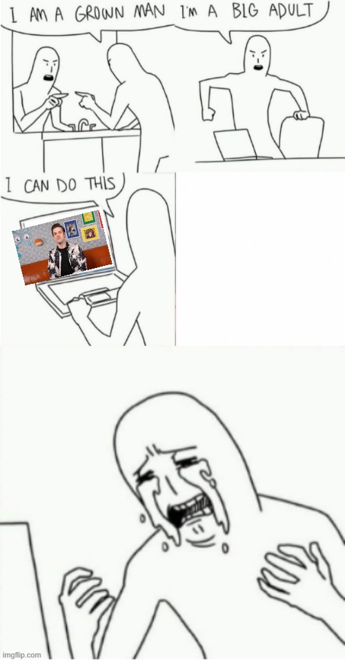 You will be missed Matpat… | image tagged in im a grown man | made w/ Imgflip meme maker