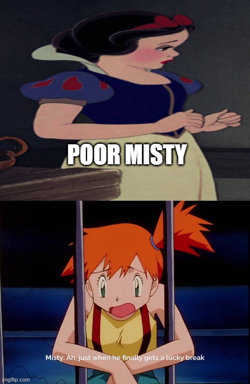 High Quality snow white and misty Blank Meme Template