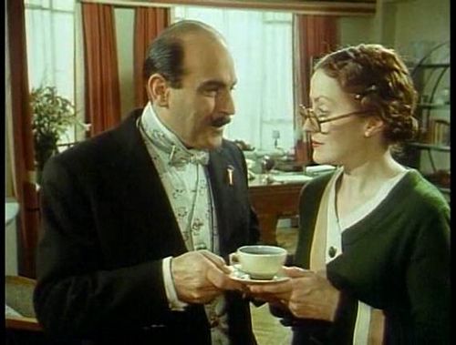 Poirot and Miss Lemon Blank Meme Template