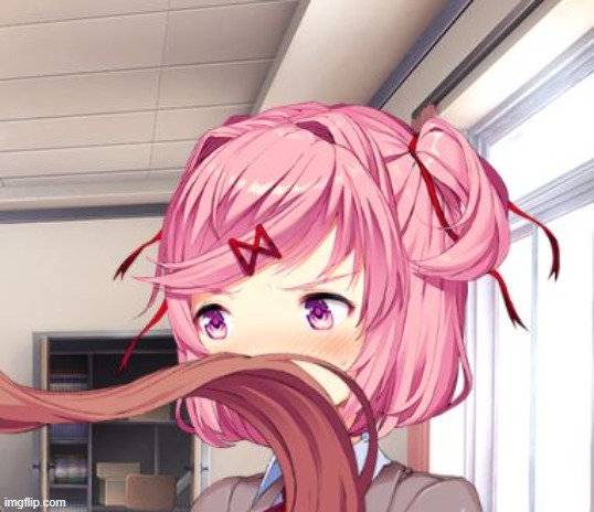 This is hella funny | image tagged in monika why | made w/ Imgflip meme maker