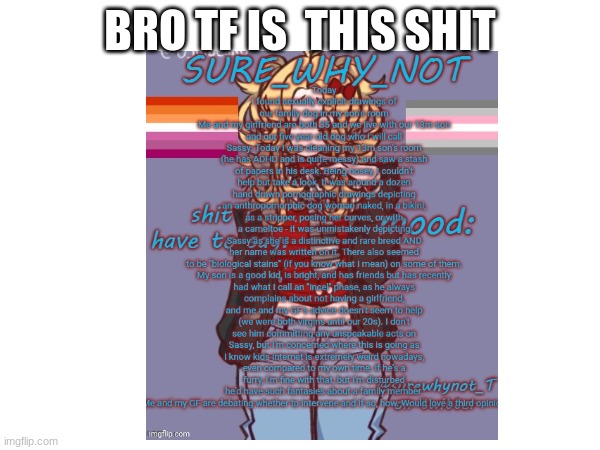 BRO TF IS  THIS SHIT | image tagged in m | made w/ Imgflip meme maker