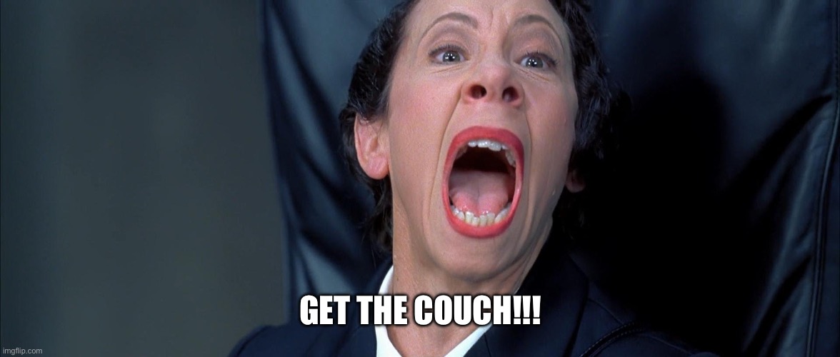 frau Yelling get the couch | GET THE COUCH!!! | image tagged in austin powers - frau yelling | made w/ Imgflip meme maker