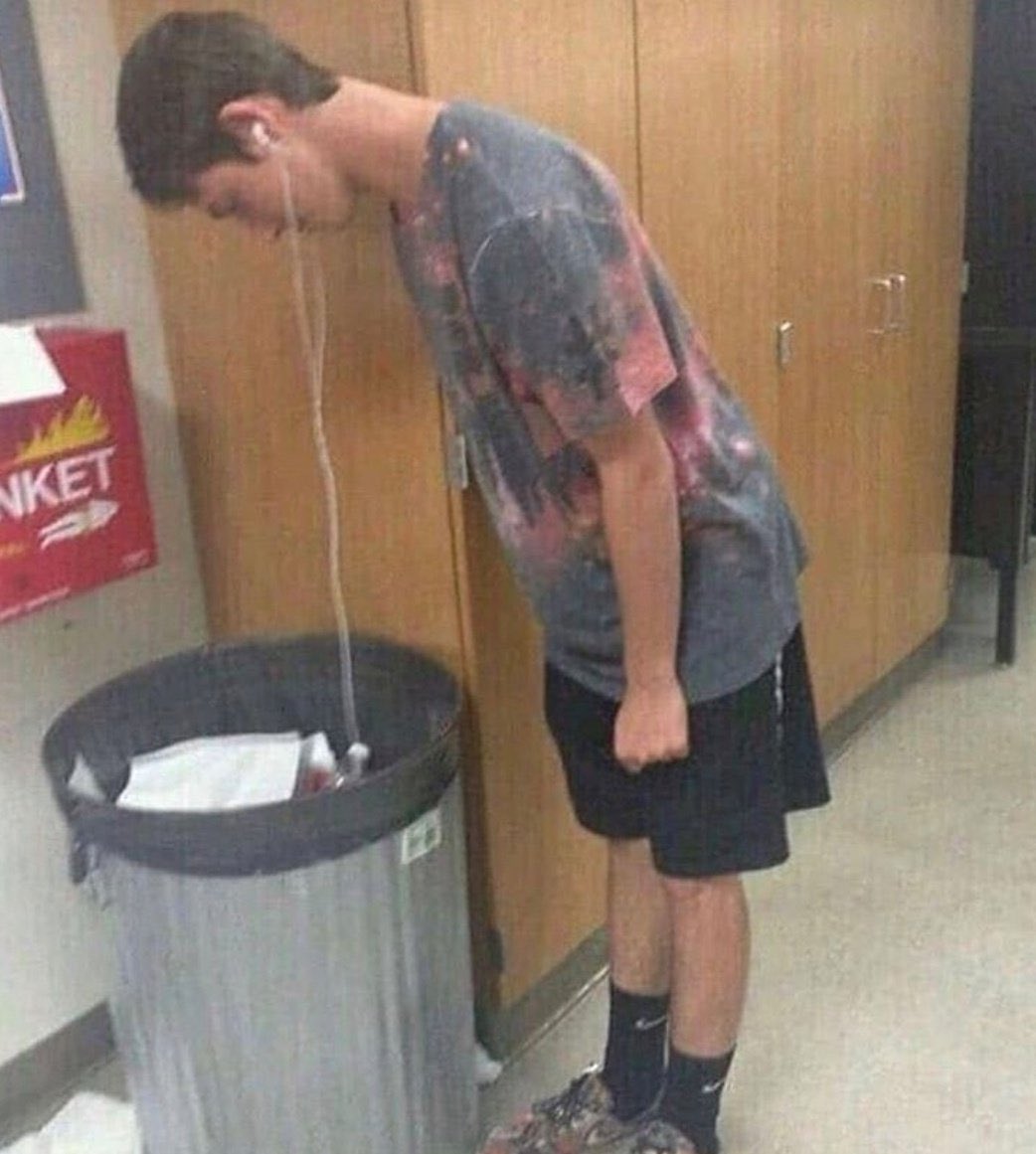 High Quality Me Listening to Trash Music Blank Meme Template