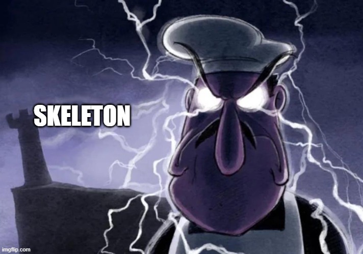 You should YEEEOOOOWWW yourself NOW. | SKELETON | image tagged in you should yeeeoooowww yourself now | made w/ Imgflip meme maker