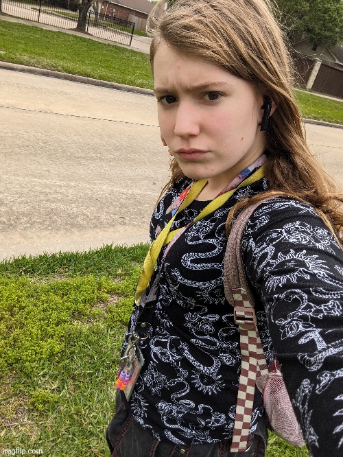 The walk home from the bus stop | image tagged in 7th grade,lol,depressed,emo,face reveal | made w/ Imgflip meme maker
