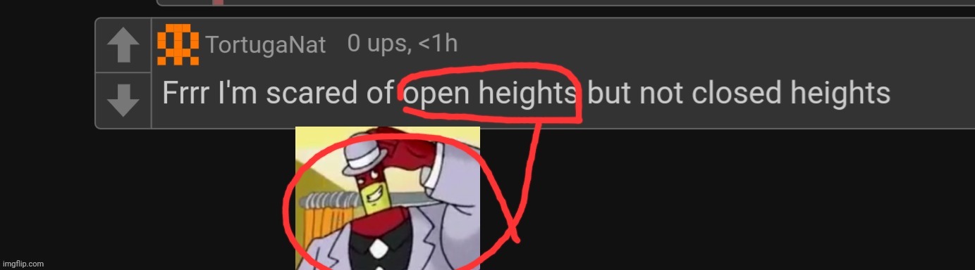 Open heights | image tagged in open heights | made w/ Imgflip meme maker