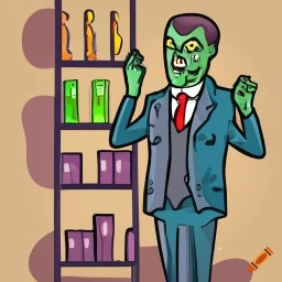 Zombie Salesman Blank Meme Template