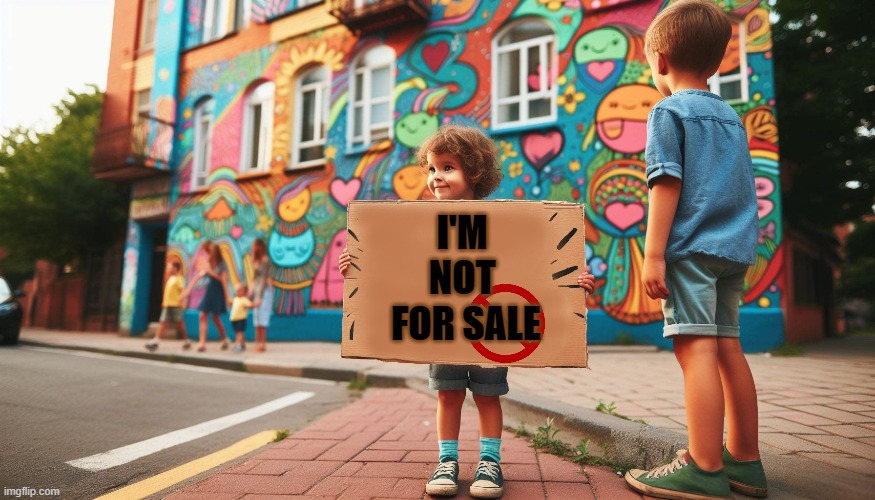 I'M 
NOT 
FOR SALE | made w/ Imgflip meme maker