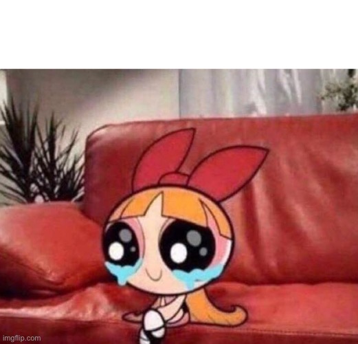 Blossom crying | image tagged in blossom crying | made w/ Imgflip meme maker