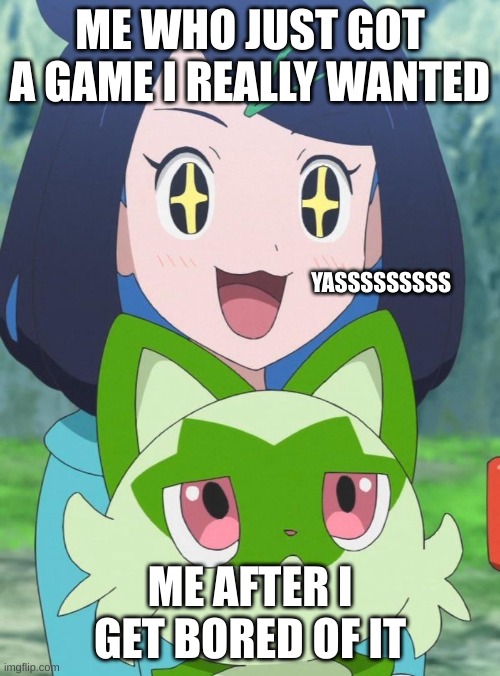 Please help me | ME WHO JUST GOT A GAME I REALLY WANTED; YASSSSSSSSS; ME AFTER I GET BORED OF IT | image tagged in help,funny,yassssss | made w/ Imgflip meme maker