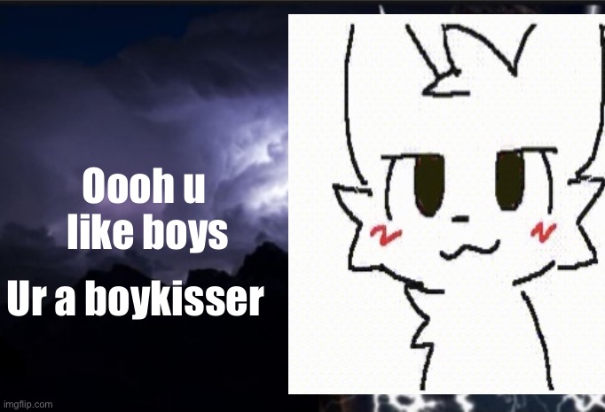 K wodr blank | Oooh u
 like boys; Ur a boykisser | image tagged in k wodr blank | made w/ Imgflip meme maker