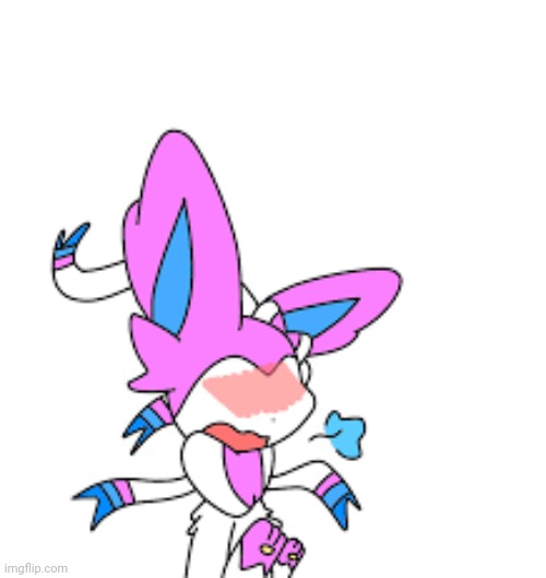 Sylveon blush | image tagged in sylveon blush | made w/ Imgflip meme maker