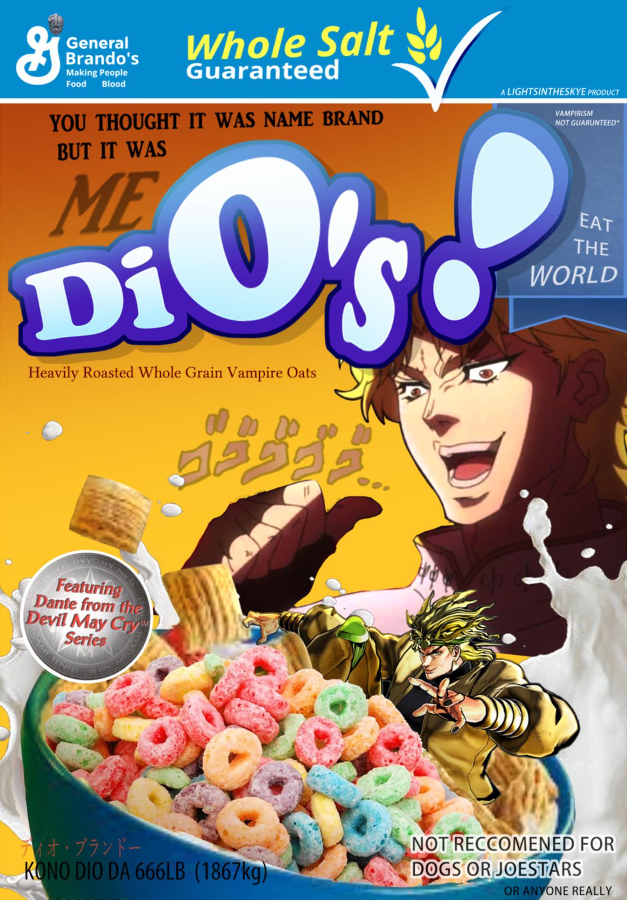 Dio cereal Blank Meme Template