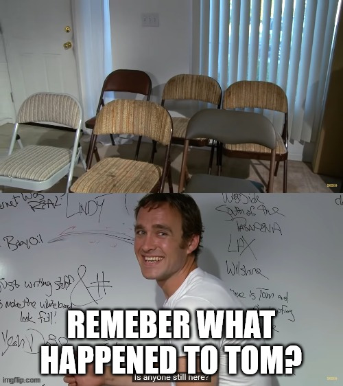 Im going to bed now | REMEBER WHAT HAPPENED TO TOM? | image tagged in lonely myspace tom | made w/ Imgflip meme maker