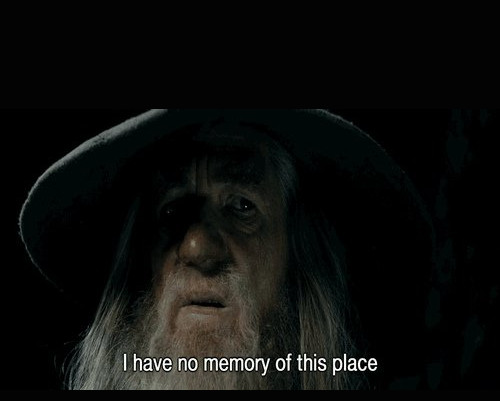 Gandalf i have no memory of this place Blank Template - Imgflip