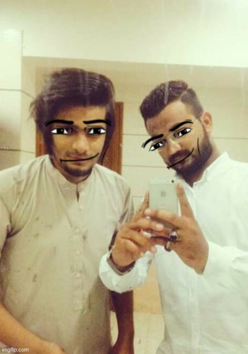 Two guys in bathroom | image tagged in two guys in bathroom | made w/ Imgflip meme maker