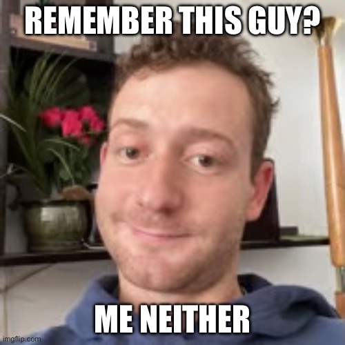 Hint: I just looked up “a random guy” on google | REMEMBER THIS GUY? ME NEITHER | image tagged in random | made w/ Imgflip meme maker