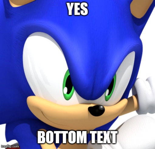 GOTTA  GO FAST | YES BOTTOM TEXT | image tagged in gotta go fast | made w/ Imgflip meme maker