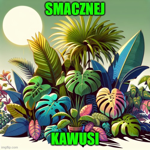 Have a delicious coffee | SMACZNEJ; KAWUSI | image tagged in nice plants | made w/ Imgflip meme maker