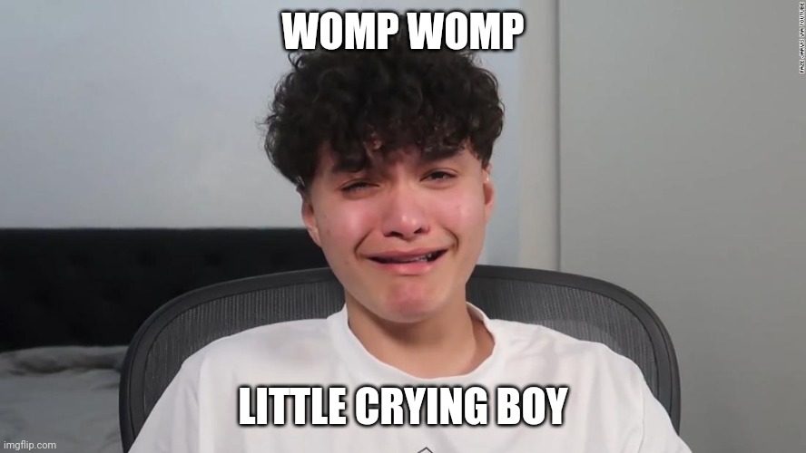 Sad little boy | WOMP WOMP; LITTLE CRYING BOY | image tagged in jarvis cry baby,memes,crying,woman yelling at cat,cats,food | made w/ Imgflip meme maker
