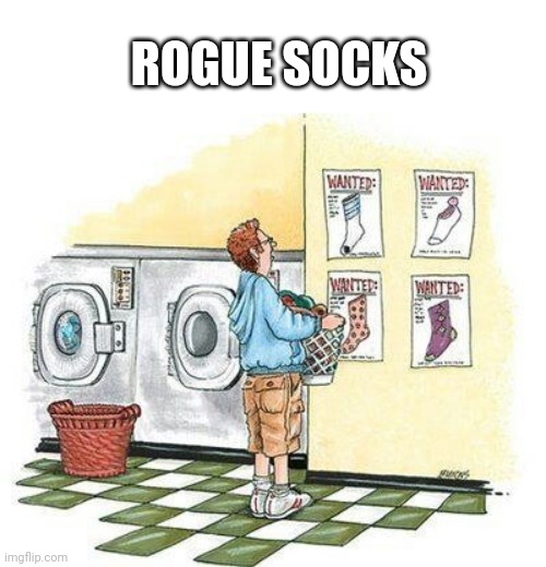 Sock adventures | ROGUE SOCKS | image tagged in sock adventures | made w/ Imgflip meme maker