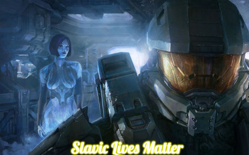 halo 5 | Slavic Lives Matter | image tagged in halo 5,slavic | made w/ Imgflip meme maker