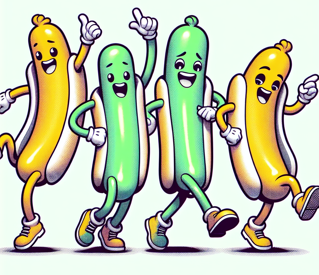 hotdogs dancing Blank Meme Template