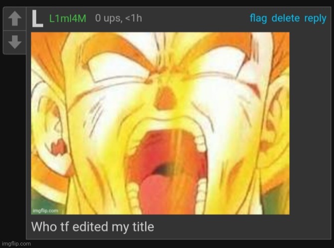 Penis | image tagged in who tf edited my title | made w/ Imgflip meme maker