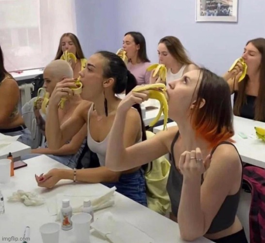 Girls banana minions liberal arts | image tagged in girls banana minions liberal arts | made w/ Imgflip meme maker