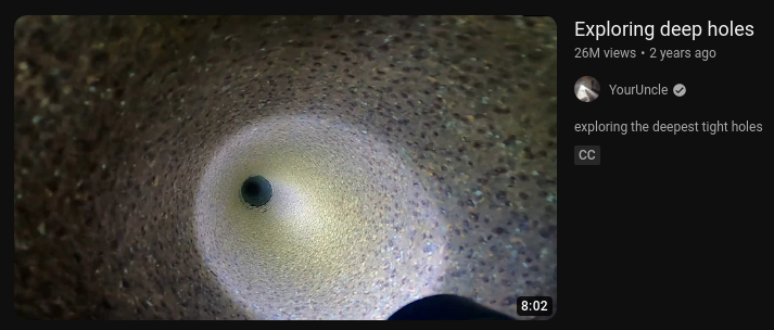 Exploring deep holes Blank Meme Template