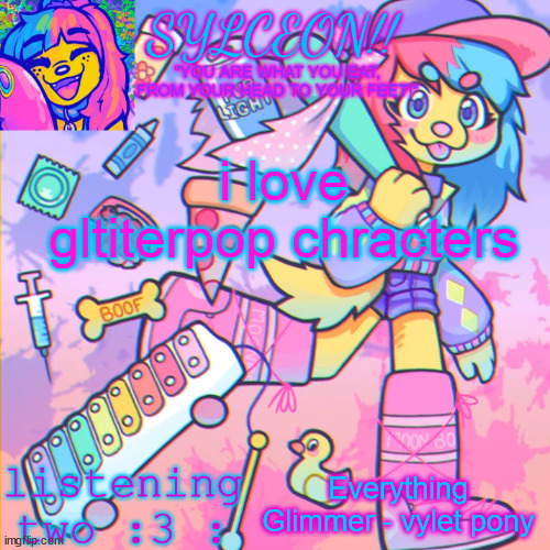 THIS IS SYLCEON SPEAKJIN AND UR LISTENIN 2 4LUNG!! | i love gltiterpop chracters; Everything Glimmer - vylet pony | image tagged in this is sylceon speakjin and ur listenin 2 4lung | made w/ Imgflip meme maker