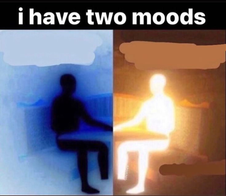 Two moods Blank Meme Template