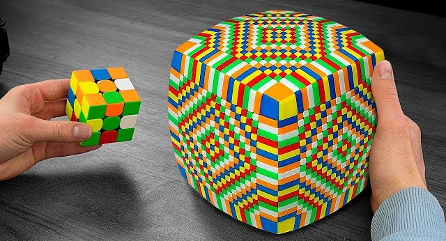 Easy Rubiks Cube vs Hard Rubiks Cube Blank Meme Template