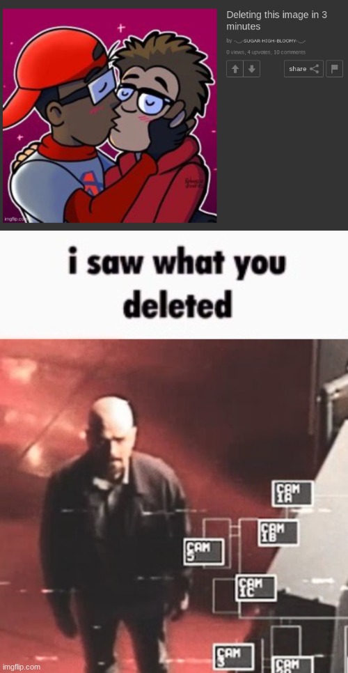 oh no we don't we all saw what you posted | image tagged in i saw what you deleted | made w/ Imgflip meme maker