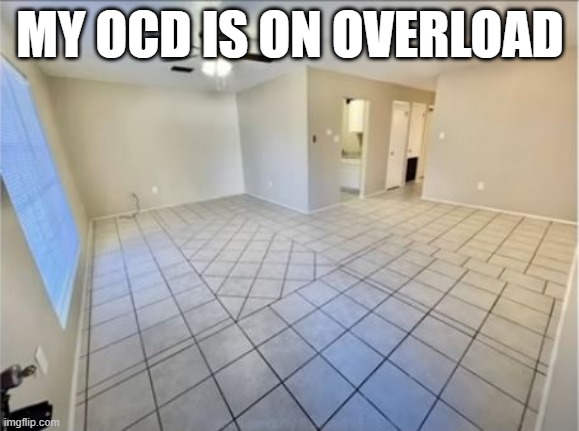 Tiles | MY OCD IS ON OVERLOAD | image tagged in you had one job | made w/ Imgflip meme maker